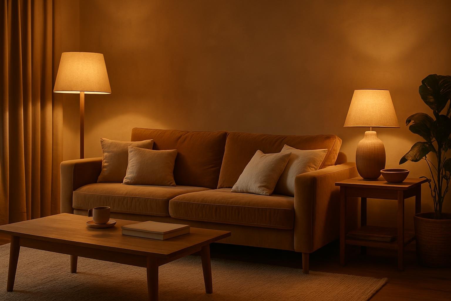 Titelbild zu Wohnzimmer gemütlich gestalten: Farben, Möbel und Licht richtig kombinieren